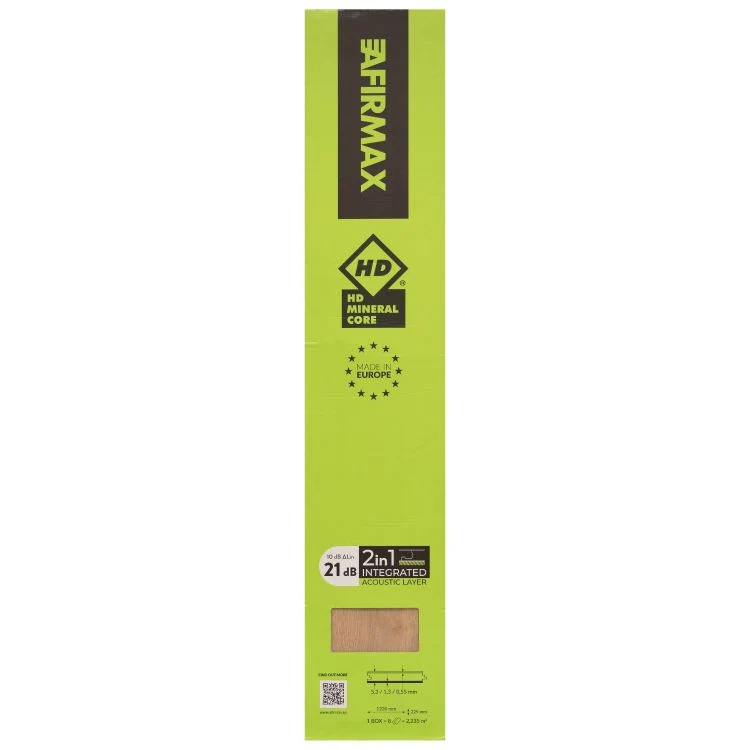 Afirmax click PVC vloer Legnar Acoustic V-groef Garda Oak 2,235m² - Image 3