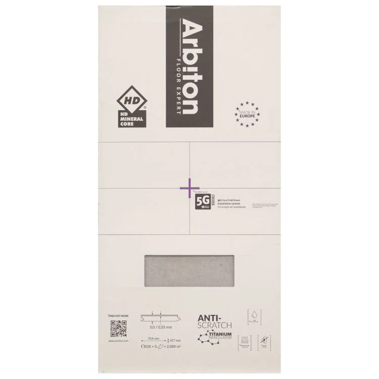 Afirmax click PVC vloer Legnar Stone Acoustic V-groef Nina.Grey 2,088m² - Image 3