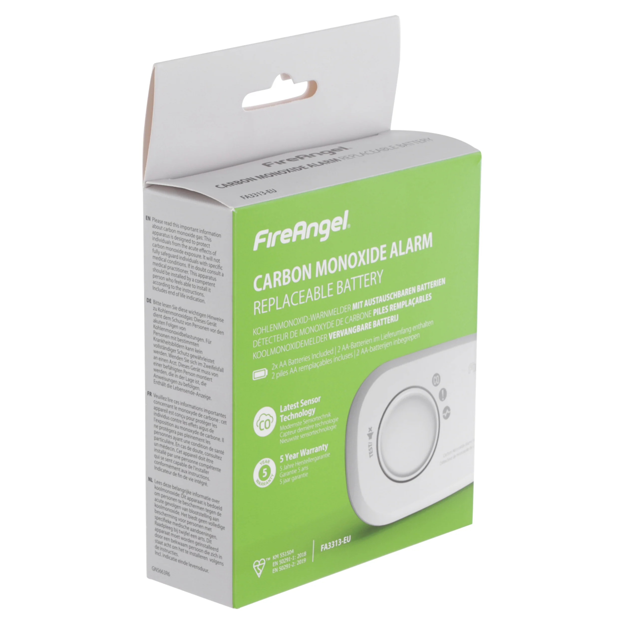 AngelEye koolmonoxidemelder 2xAA - Image 4