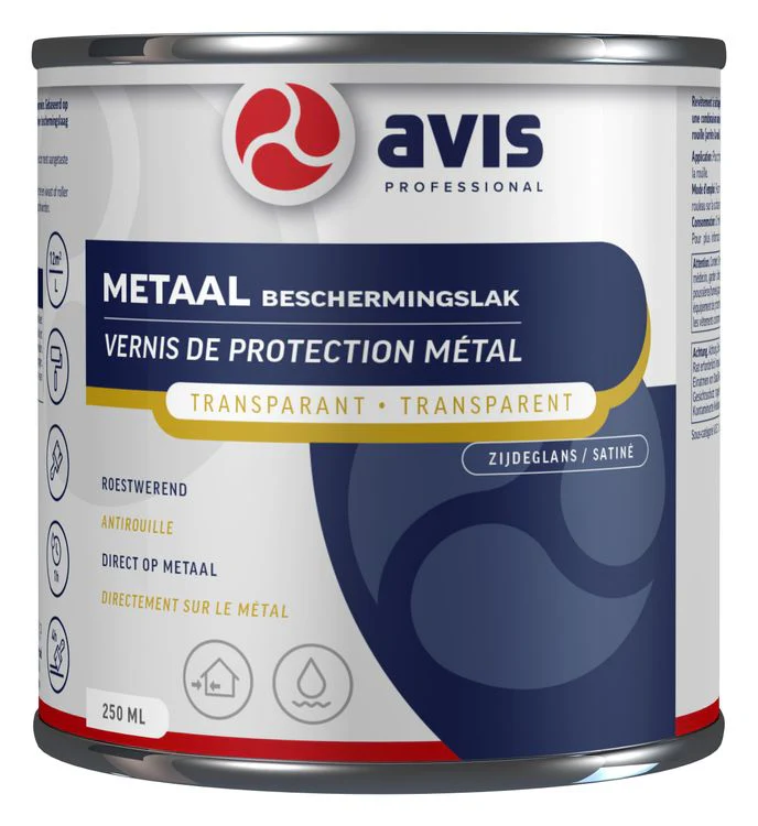 Avis Aqua metaallak zijdeglans blank 250ml