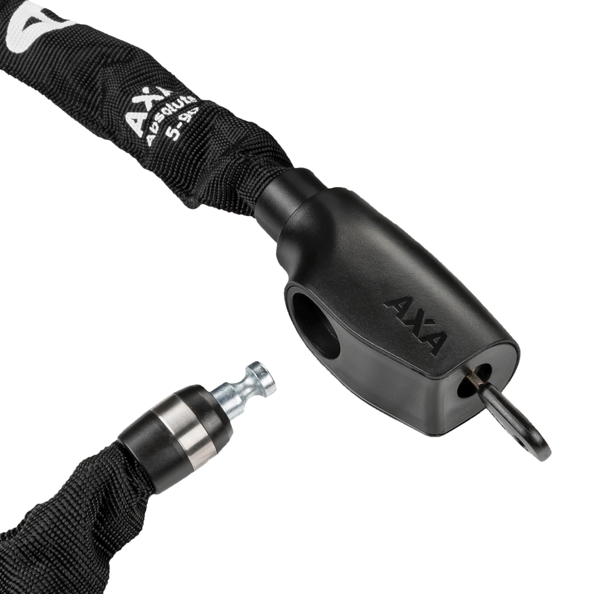 AXA Absolute kettingslot zwart, wit ⌀0,5x90 cm - Image 2