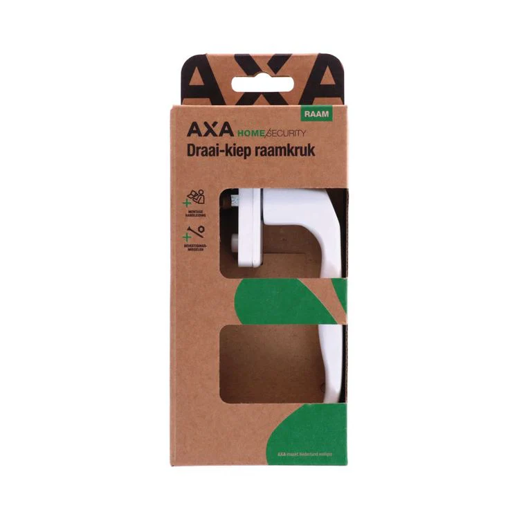 AXA draai-kiep raamkruk binnendraaiend aluminium wit - Image 5