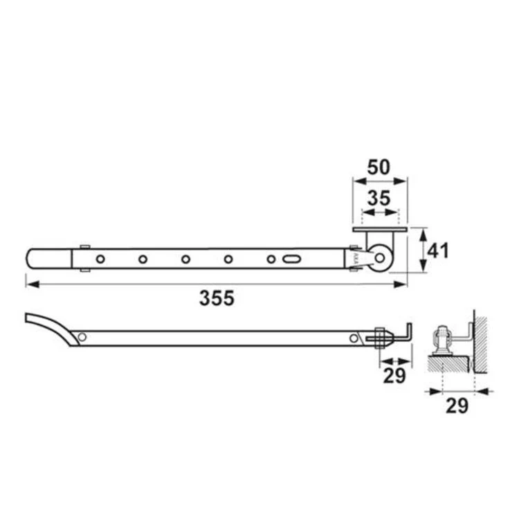 AXA Home Security raamuitzetter RVS 35,5cm wit - Image 3