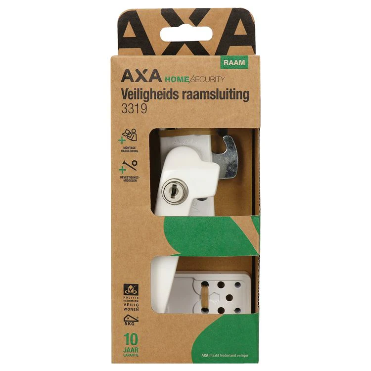AXA Home Security veiligheids raamsluiting 3319 linksdr alu wit SKG* - Image 4