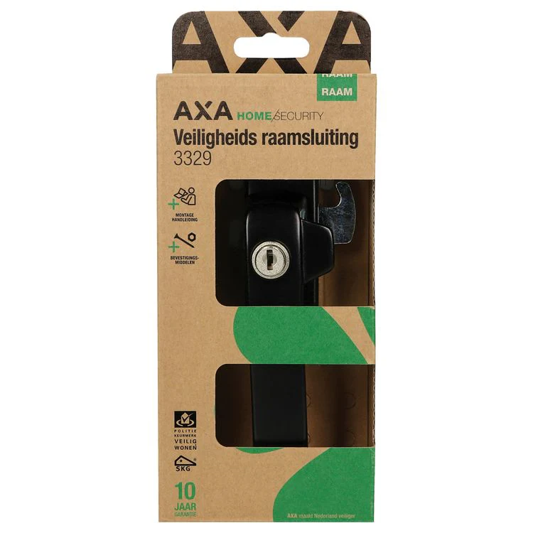 AXA Home Security veiligheids raamsluiting 3329 linksdr alu zwart SKG* - Image 4