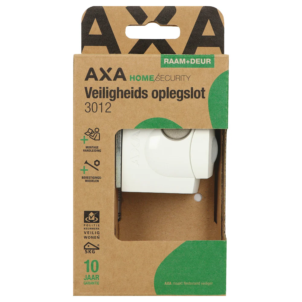 AXA oplegraamslot buitendraaiend zamac wit SKG* - Image 2