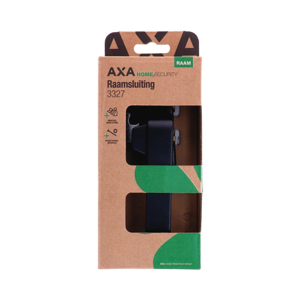 AXA raamboom zonder slot linksdraaiend aluminium zwart - Image 4
