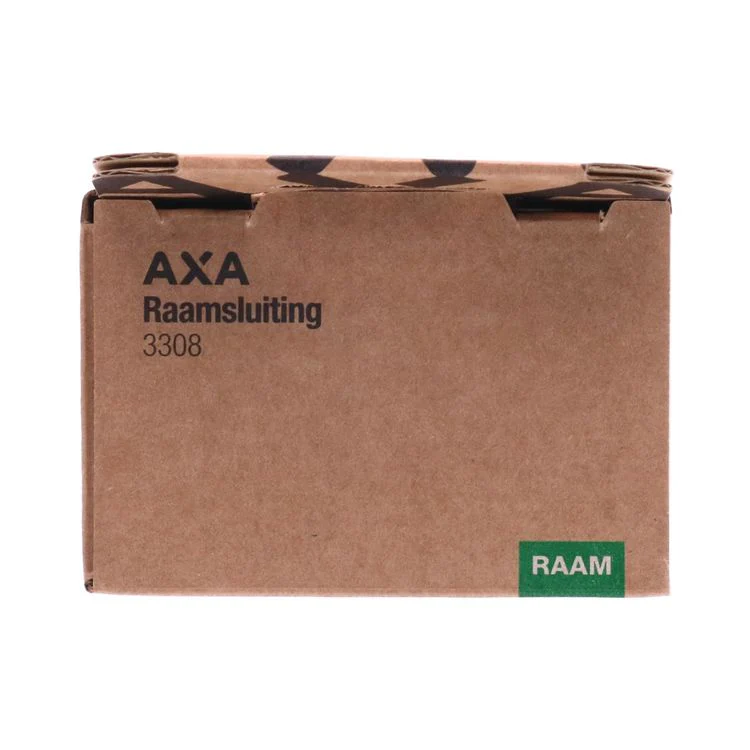 AXA raamsluiting met drukknop rechtsdraaiend aluminium zilver - Image 2