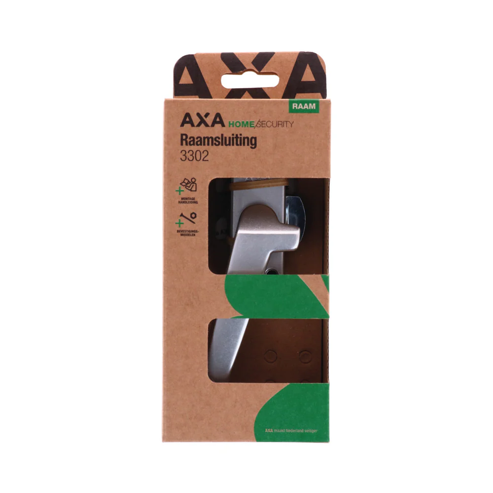 AXA raamsluiting linksdraaiend aluminium zilver - Image 4