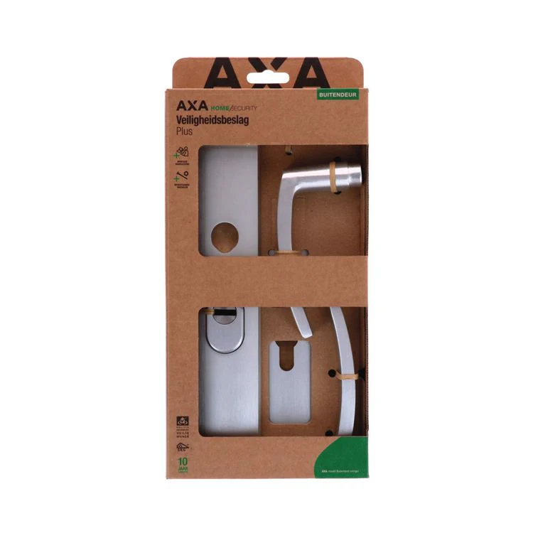 AXA veiligheidsbeslag kerntrek linksdraaiend aluminium zilver SKG*** - Image 4
