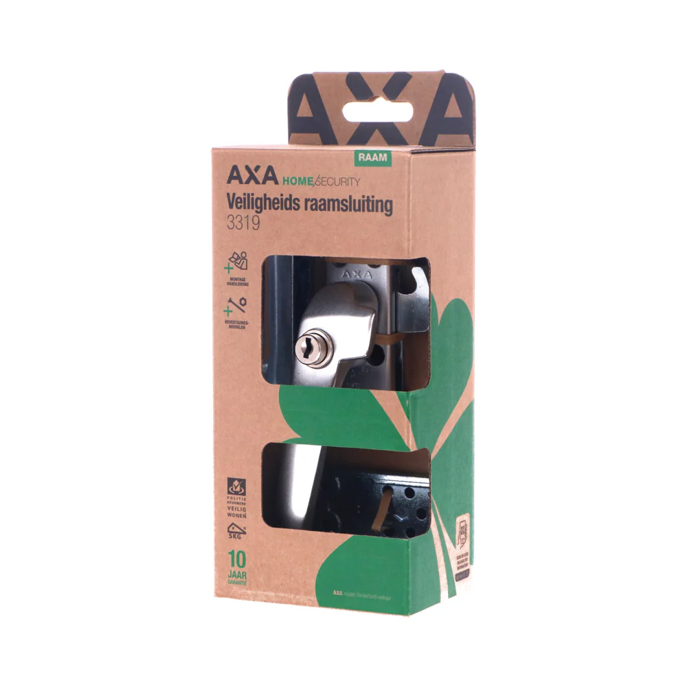 AXA veiligheidsraamsluiting linksdraaiend aluminium zilver SKG* - Image 3