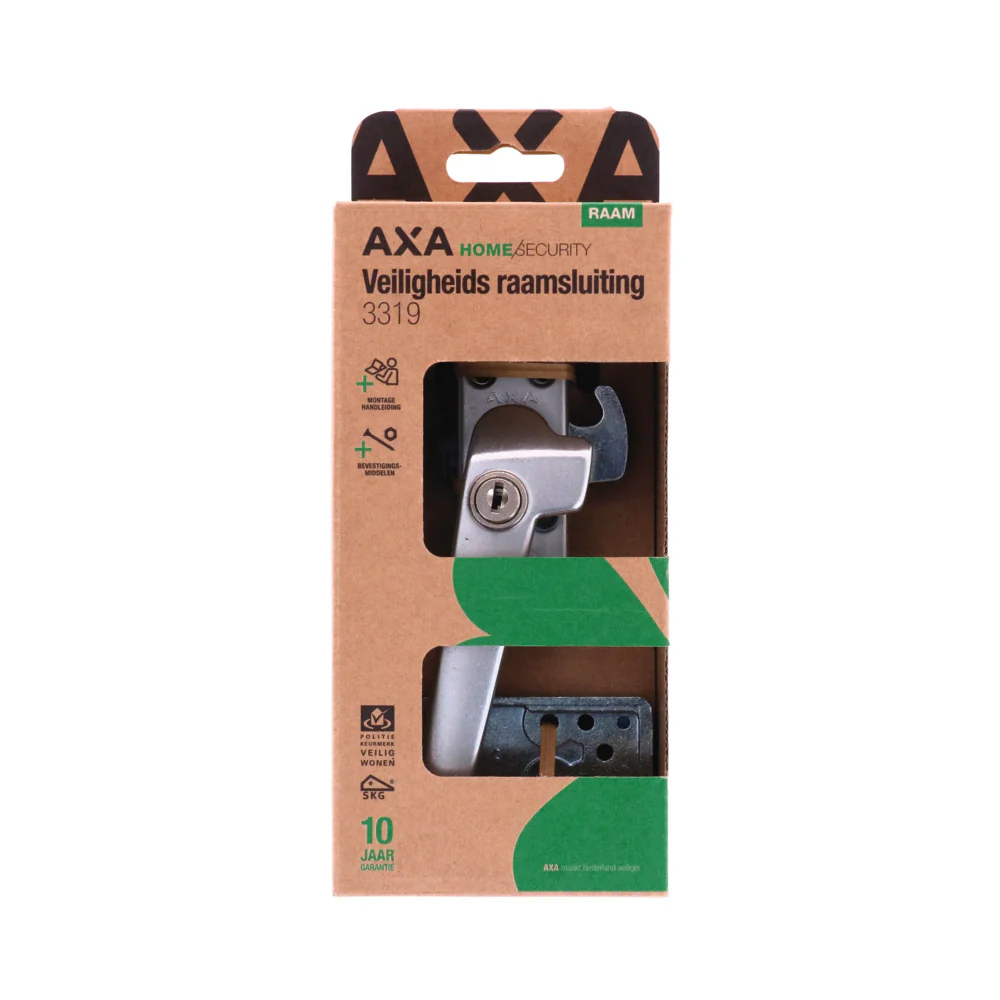 AXA veiligheidsraamsluiting linksdraaiend aluminium zilver SKG* - Image 5