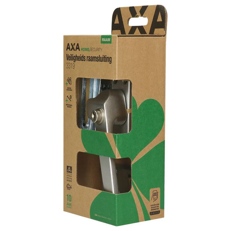AXA veiligheidsraamsluiting rechtsdraaiend aluminium zilver SKG* - Image 3