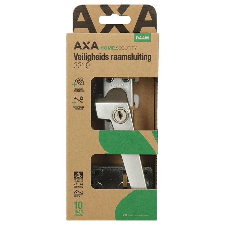 AXA veiligheidsraamsluiting rechtsdraaiend aluminium zilver SKG* - Image 5