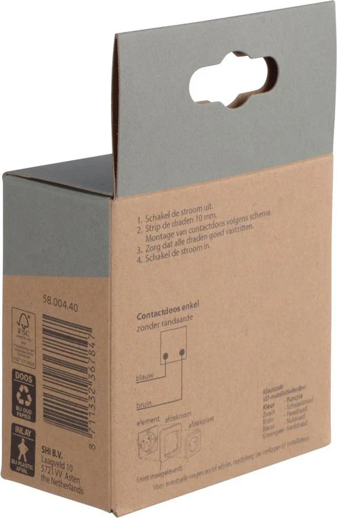 Berker inbouw stopcontactdoos 1-voudig antraciet - Image 3
