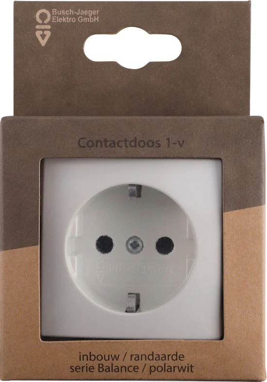 Busch-Jaeger stopcontactdoos 1-voudig randaarde polar wit - Image 6