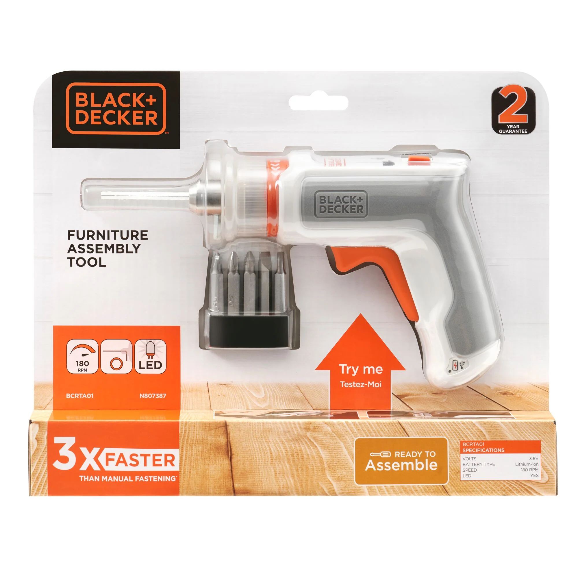 Black & Decker montageschroevendraaier BCRTA01-XJ 3,6V Li-Ion - Image 4