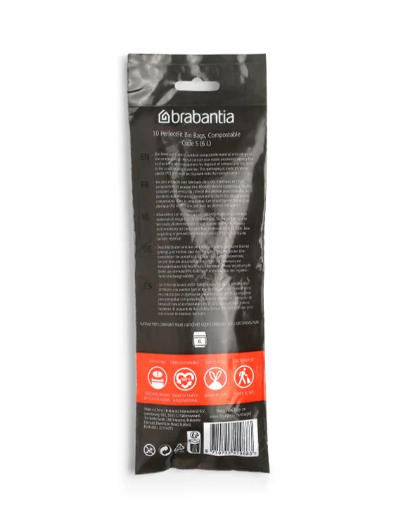 Brabantia composteerbare vuilniszak PerfectFit 6L 10st - Image 2