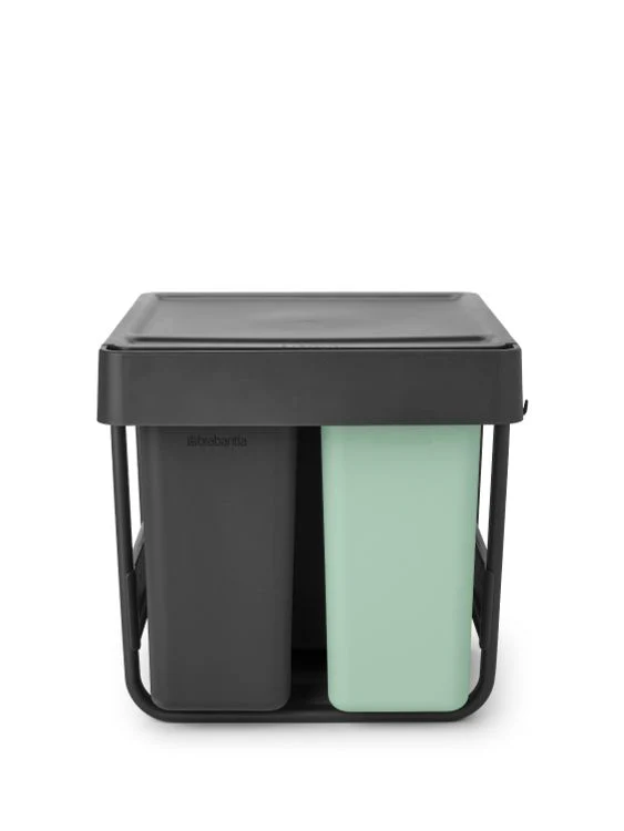 Brabantia inbouwemmer Sort & Go dark grey 10+10+20L - Image 4