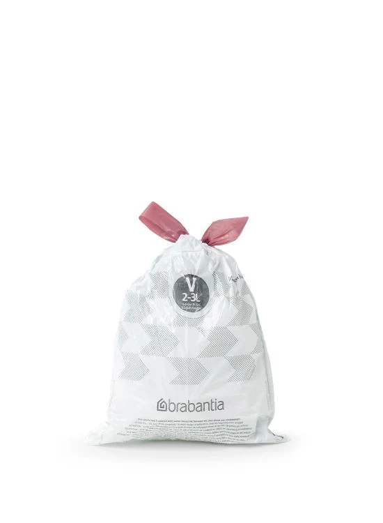 Brabantia vuilniszak PerfectFit met trekband 3L 20st - Image 2