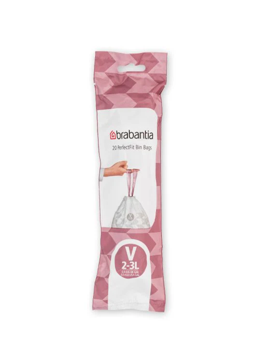 Brabantia vuilniszak PerfectFit met trekband 3L 20st - Image 3