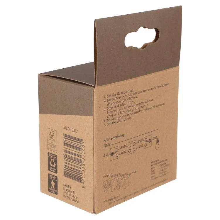 Busch-Jaeger inbouw schakelaar kruis crème - Image 3