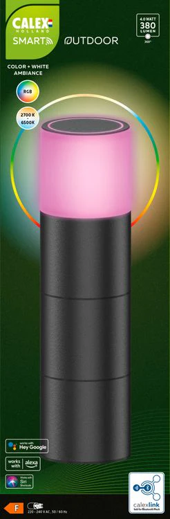 Calex buitenlamp Smart tuinpaal zwart - Image 4