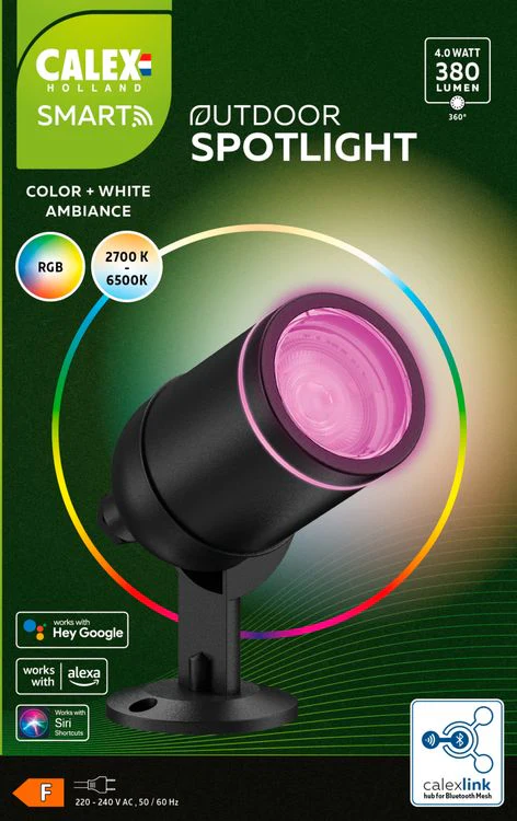 Calex buitenlamp Smart tuinspot zwart - Image 4