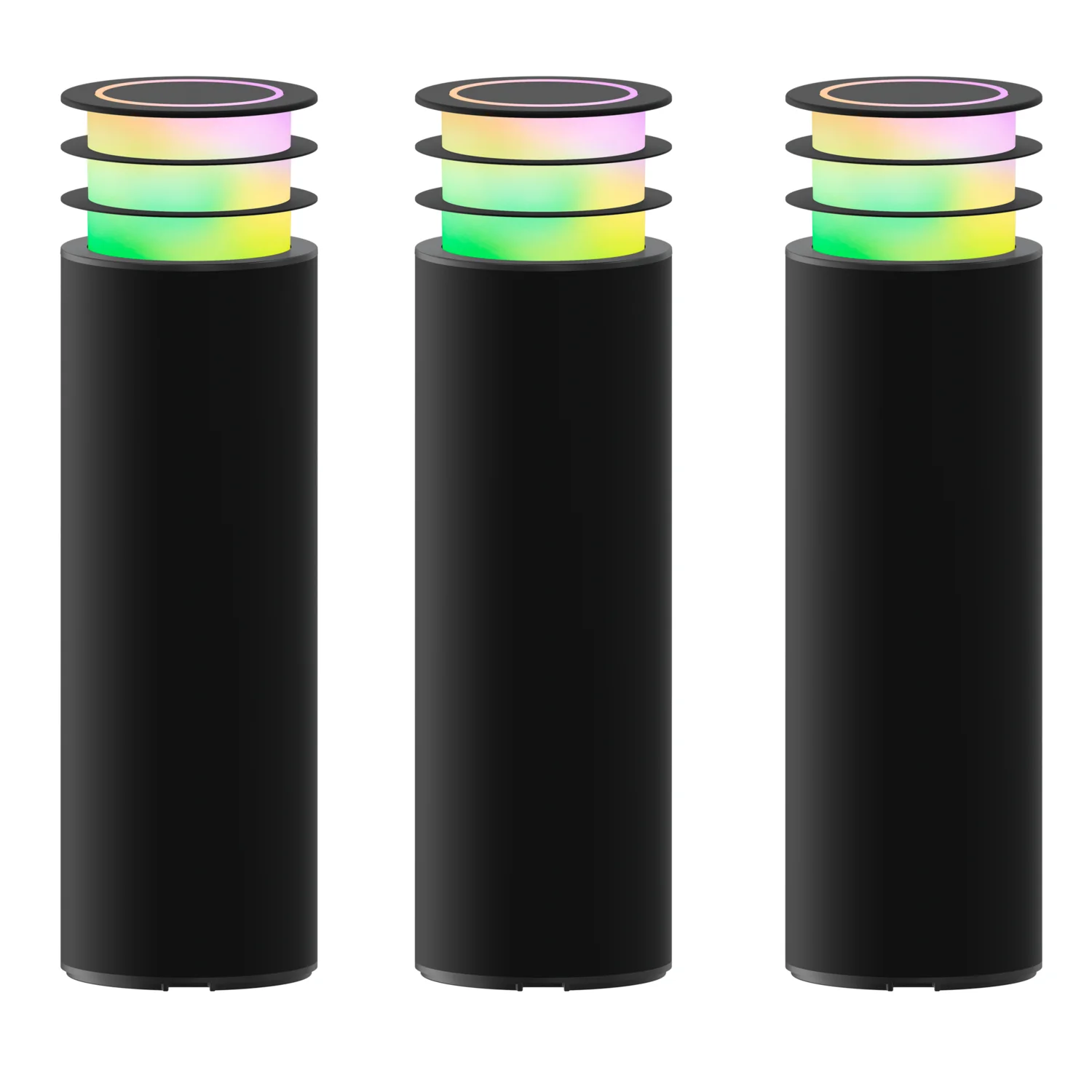 Calex Led buitenlamp Smart outdoor sokkel zwart 3st - Image 2
