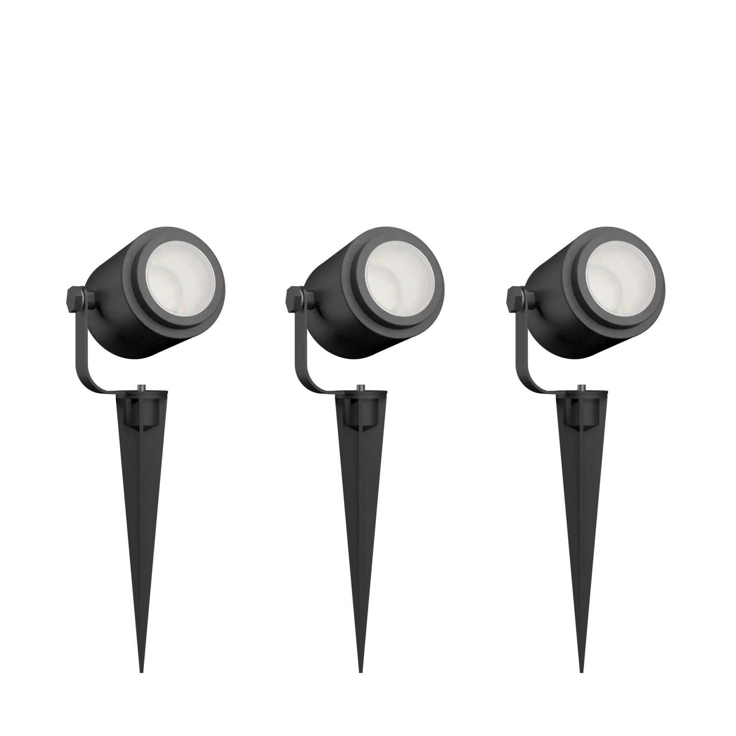 Calex LED buitenlamp Smart outdoor spotlights zwart 3st - Image 2