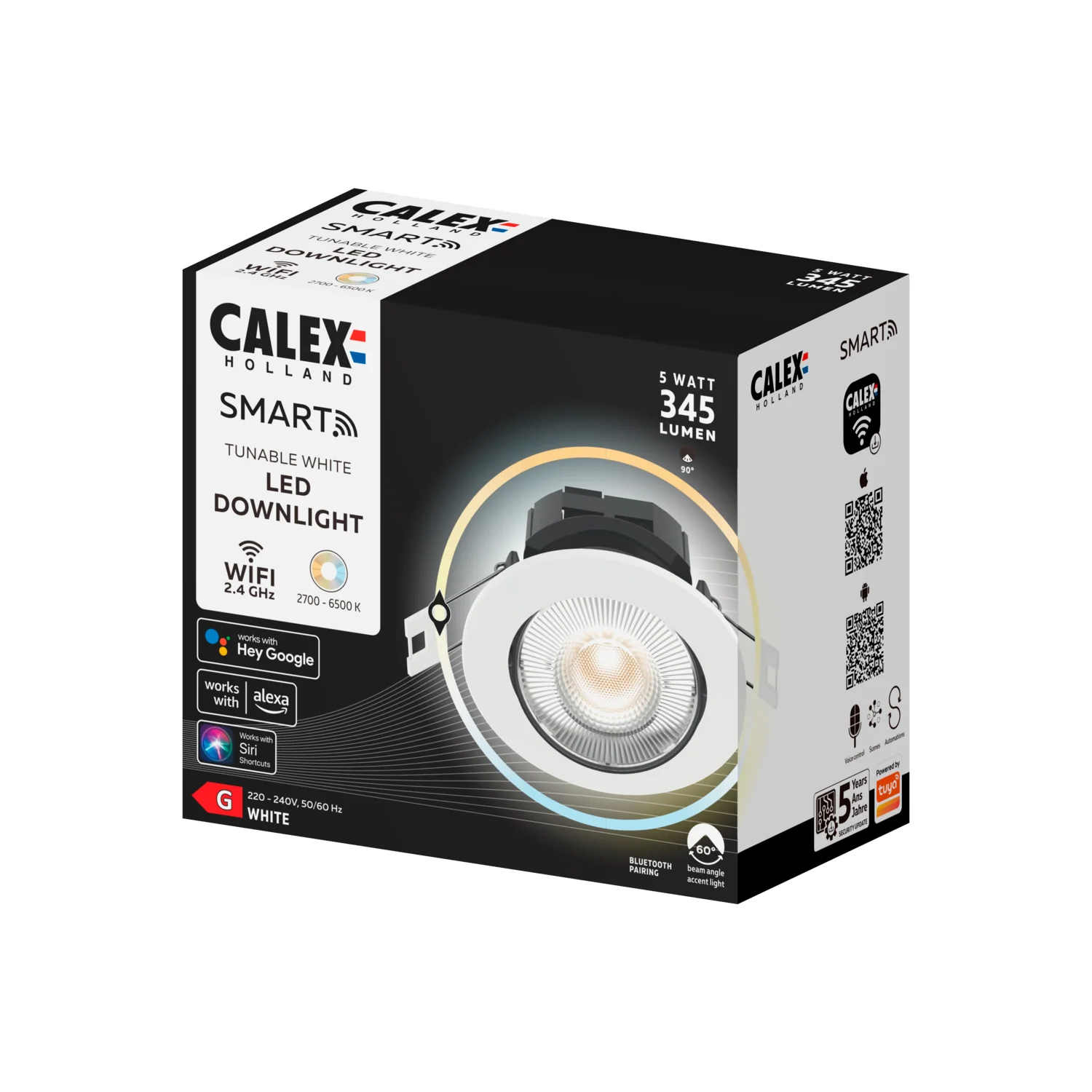 Calex LED inbouwspot Smart wit ⌀8,5cm dimbaar - Image 2