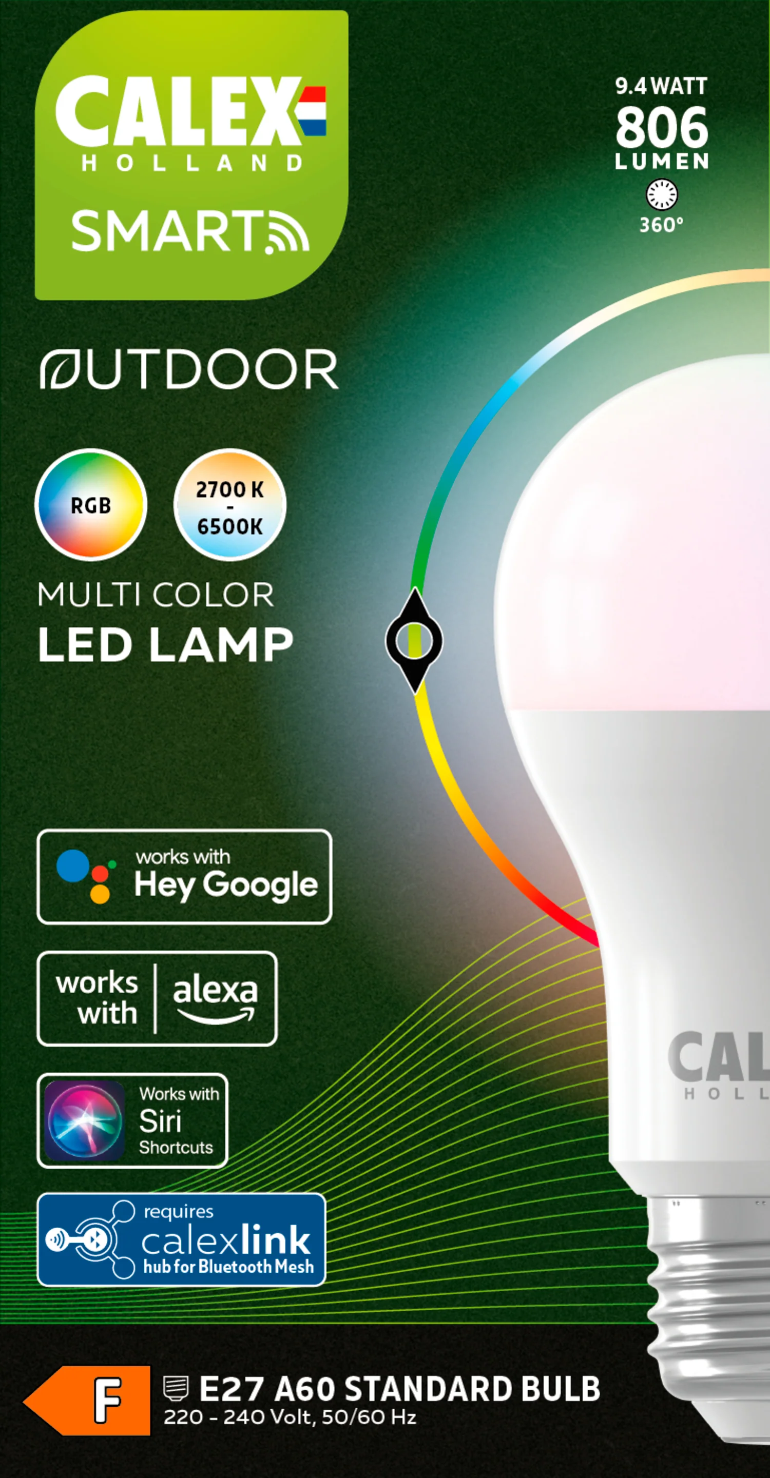 Calex Smart LED filament dimbaar E27 helder RGBww 10W 806LM - Image 4