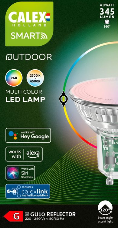 Calex Smart LED reflector dimbaar GU10 helder RGBww 5W 345LM - Image 4