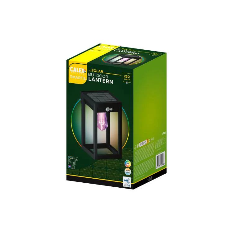 Calex solar buitenlamp Smart outdoor LED lantaarn zwart - Image 2