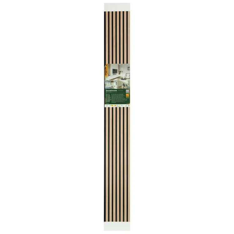CanDo Decowall Acoustic wandpaneel natuur eiken 260x30cm 2st - Image 2