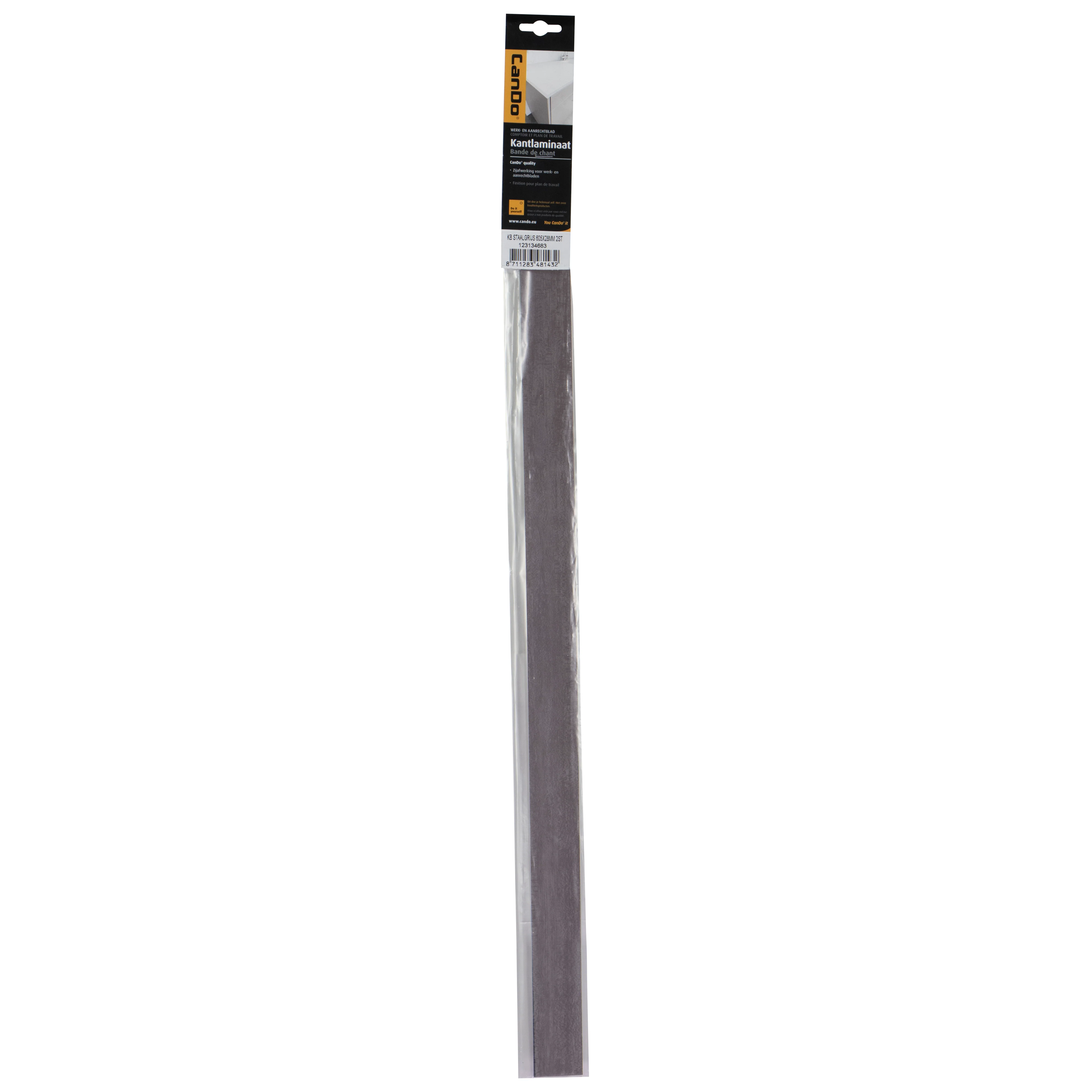 CanDo kantband effen staalgrijs 2,8x60,5cm 2st - Image 2