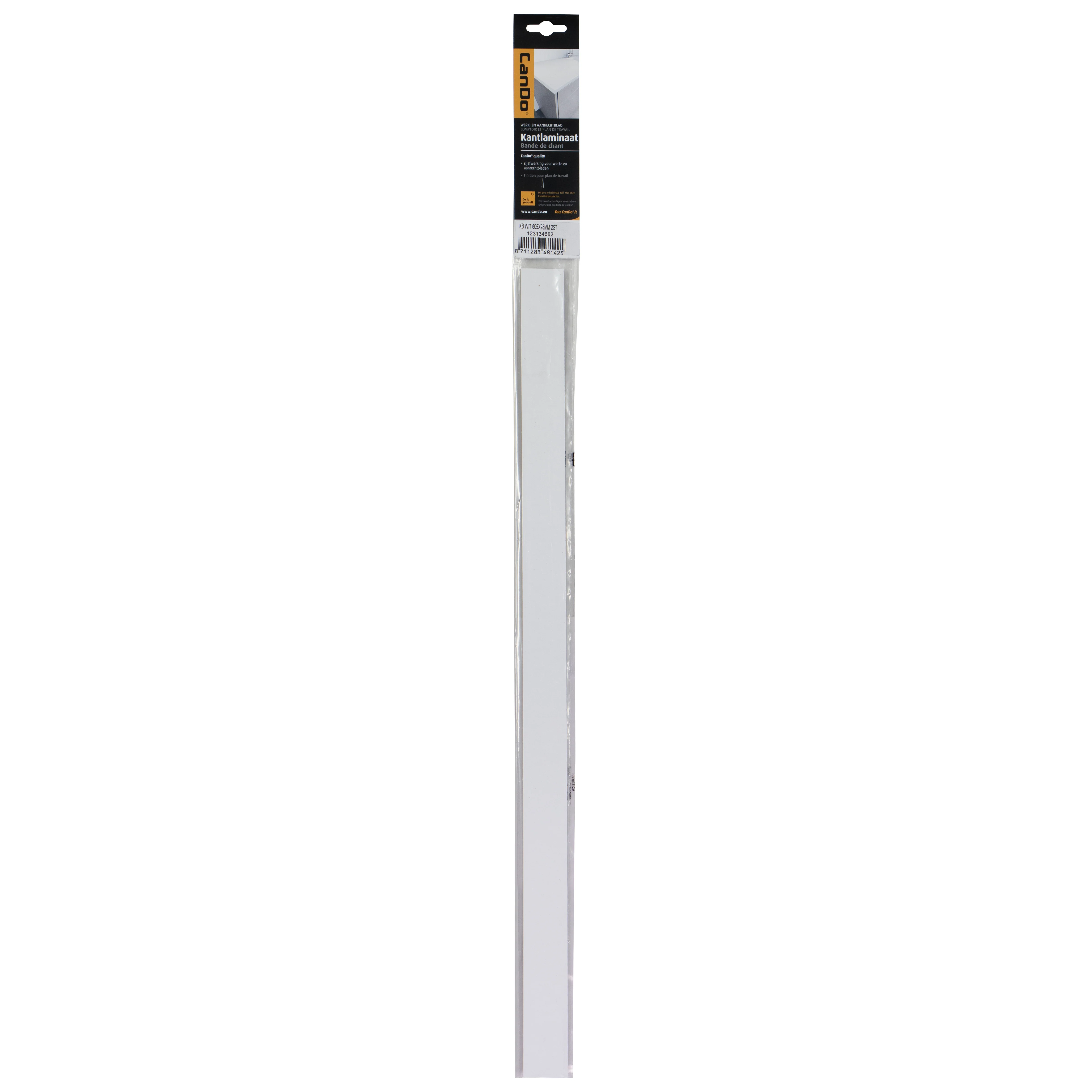CanDo kantband effen wit 2,8x60,5cm 2st - Image 2