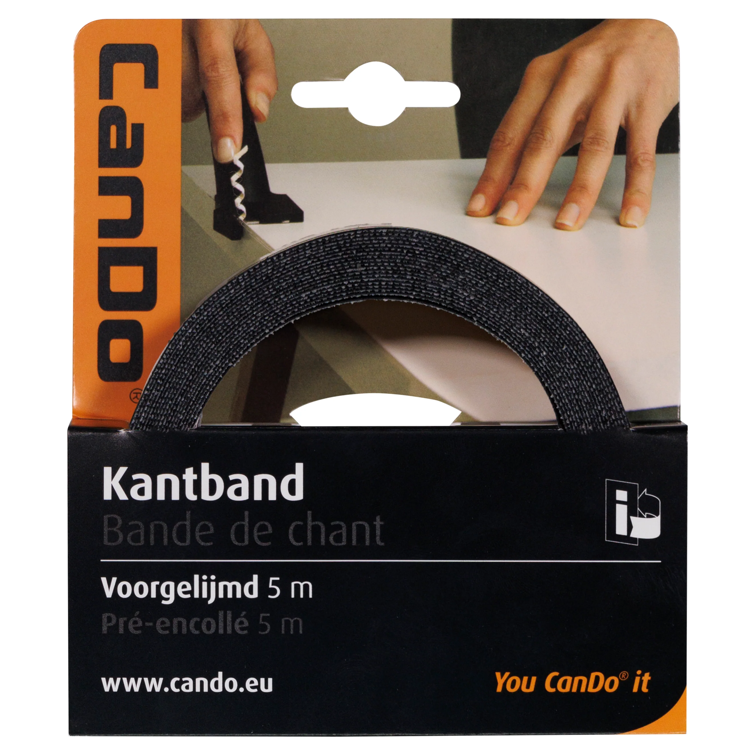 CanDo kantband effen zwart 24mm 5m - Image 5