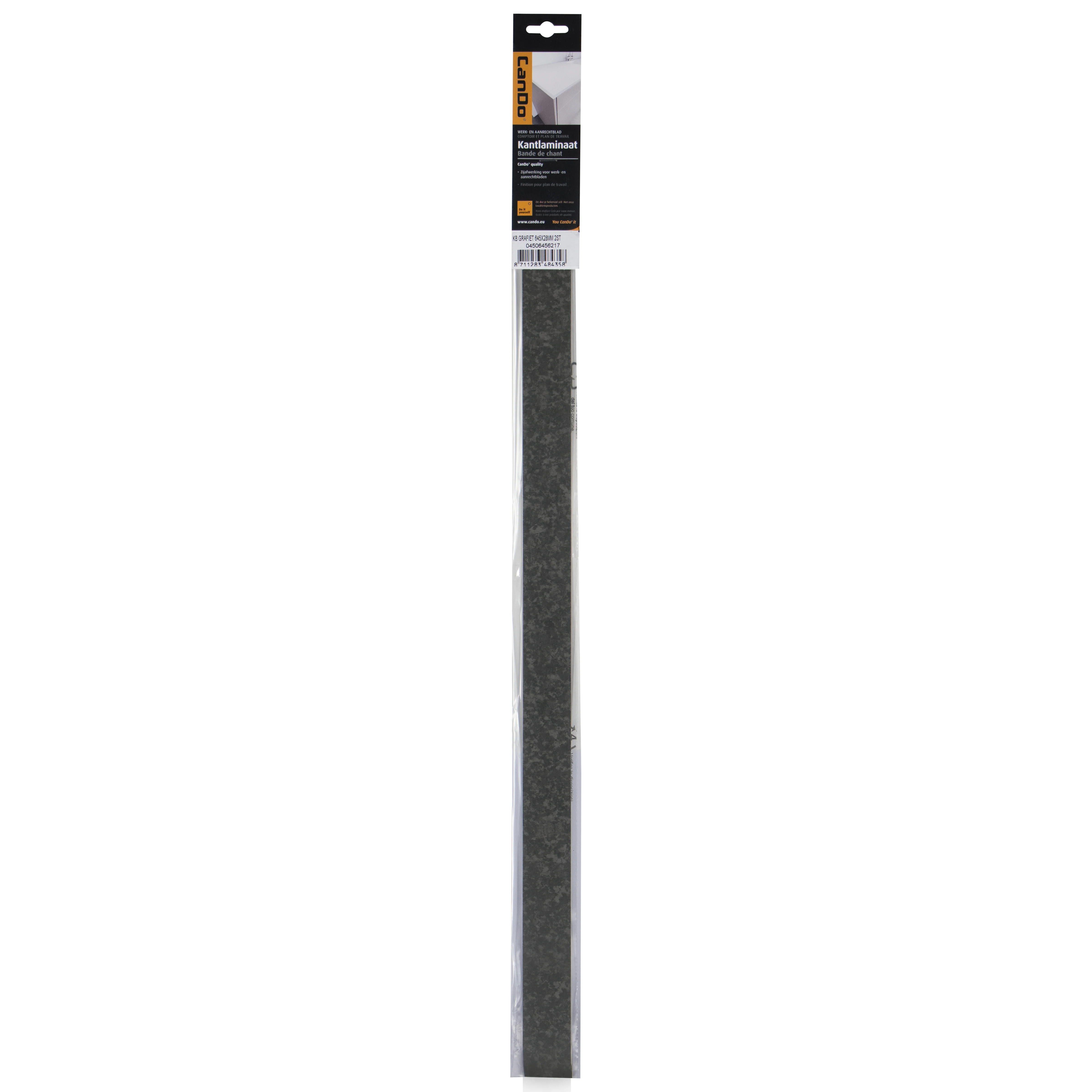 CanDo kantband grafiet 2,8x60,5cm 2st - Image 2