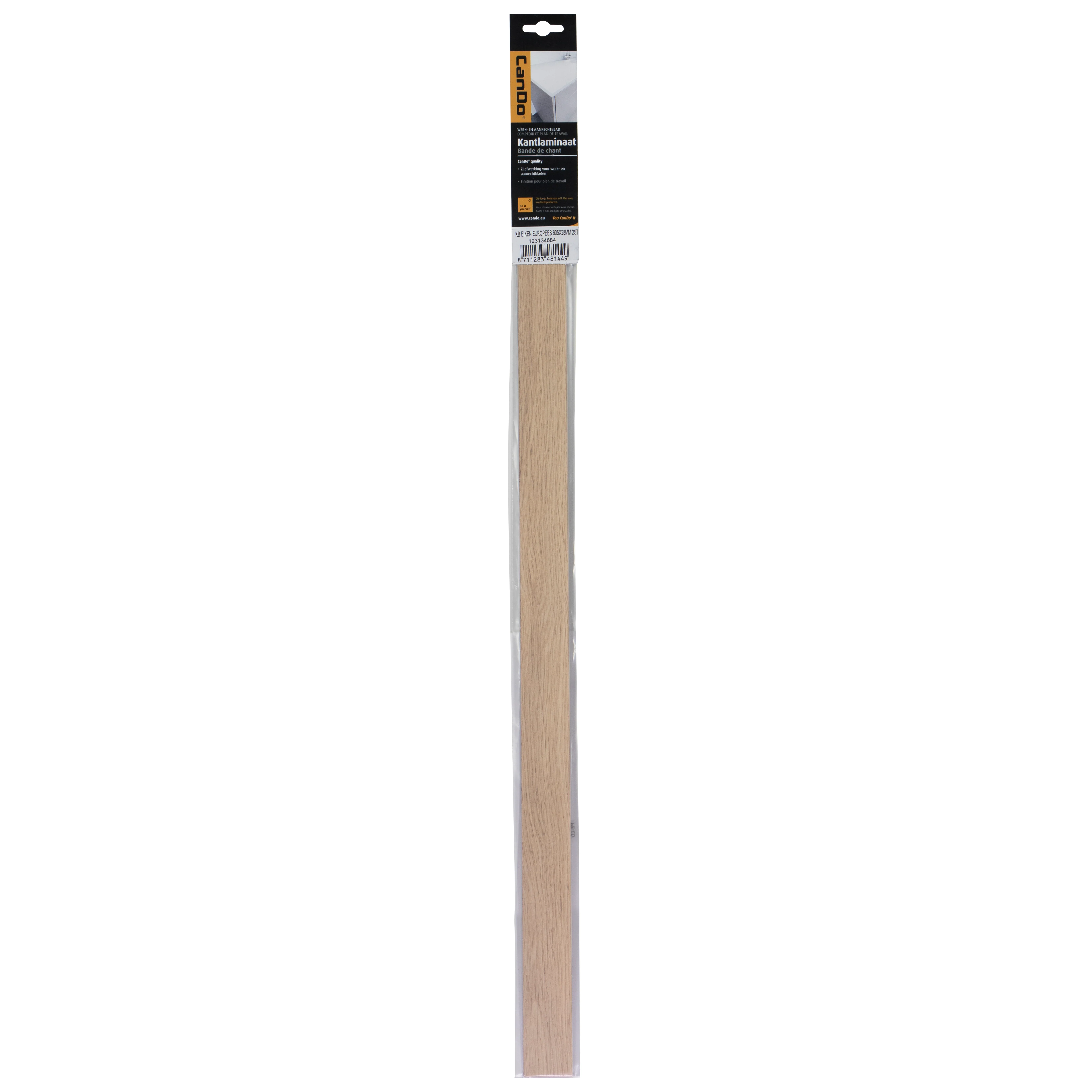 CanDo kantband houtnerf eiken europees 2,8x60,5cm 2st - Image 2