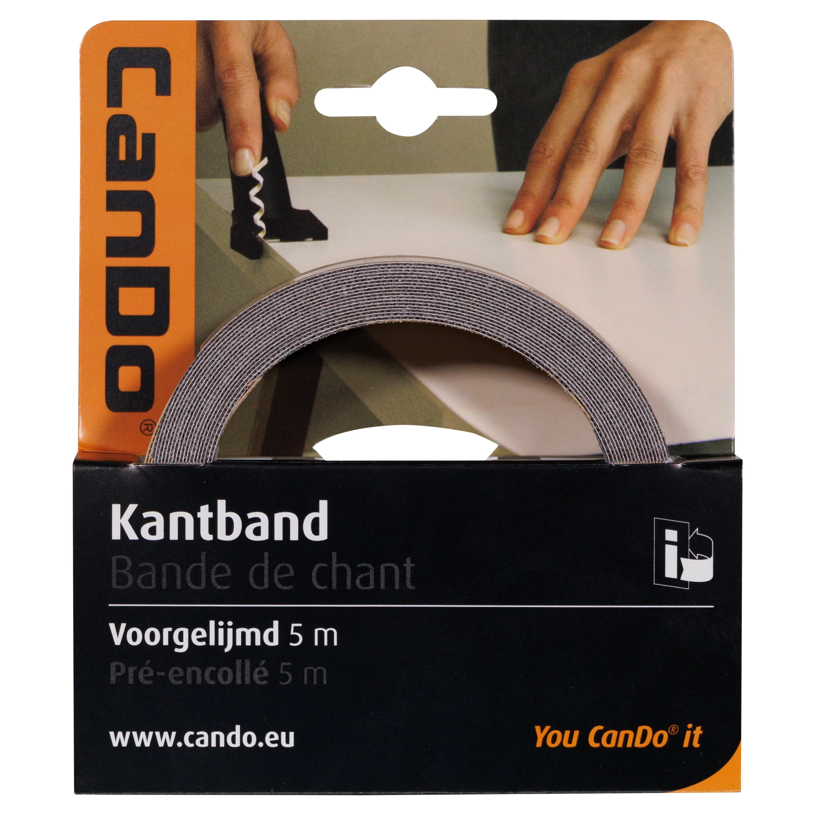 CanDo kantband houtnerf gebronsd eiken 24mm 5m - Image 5