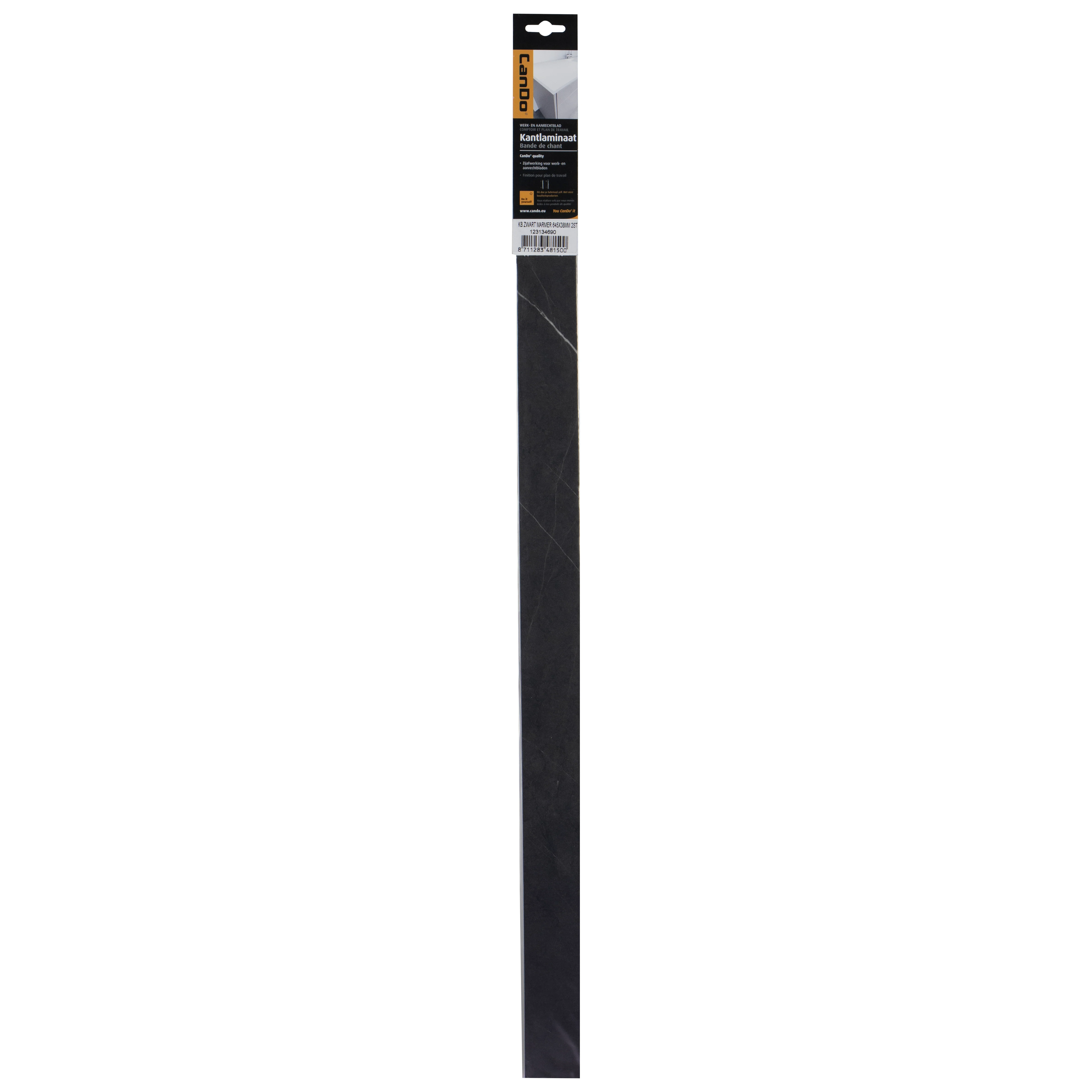 CanDo kantband zwart marmer 3,8x64,5cm 2st - Image 2