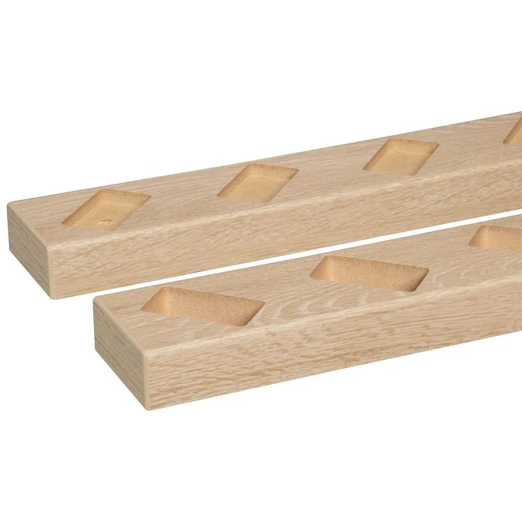 CanDo roomdivider profiel schuin MDF natuur eiken 100x6,5x5,7cm - Image 3