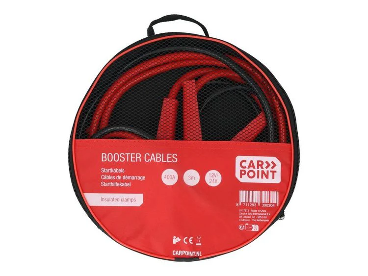 Carpoint startkabels met geïsoleerde klemmen rood, zwart 3m - Image 4