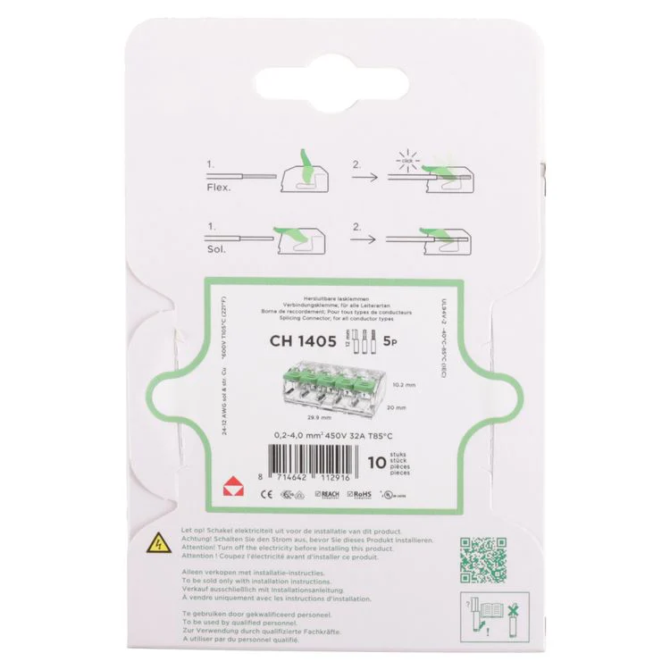 Conex lasklem 5-polig 0,2x4mm² 10st - Image 3