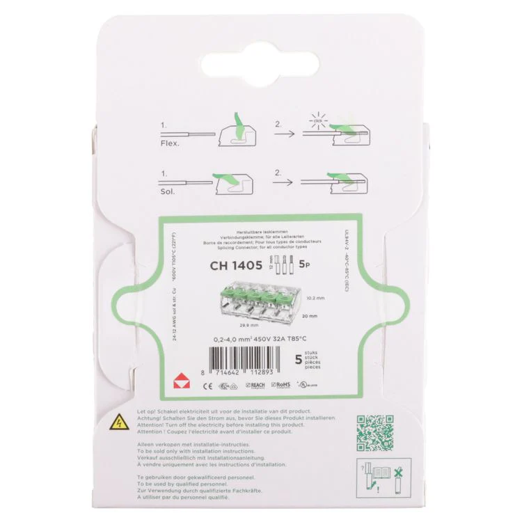 Conex lasklem 5-polig 0,2x4mm² 5st - Image 3