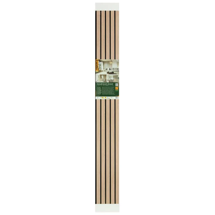 Decowall Acoustic advanced lattenwand natuur eiken 30x260cm 2st - Image 5