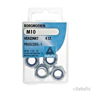 Deltafix borgmoer verzinkt staal M10 4st