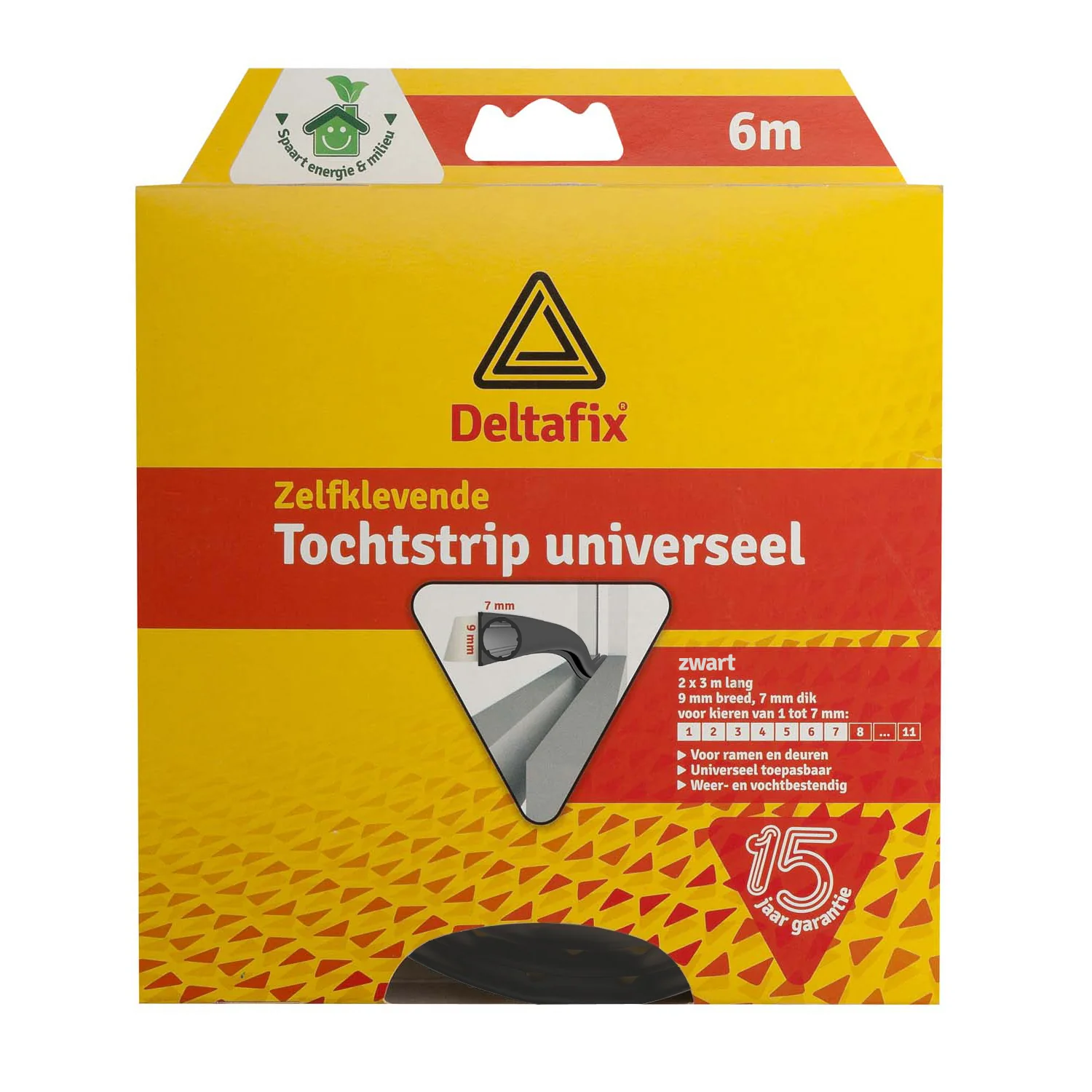 Deltafix tochtstrip TP rubber 6m - Image 2