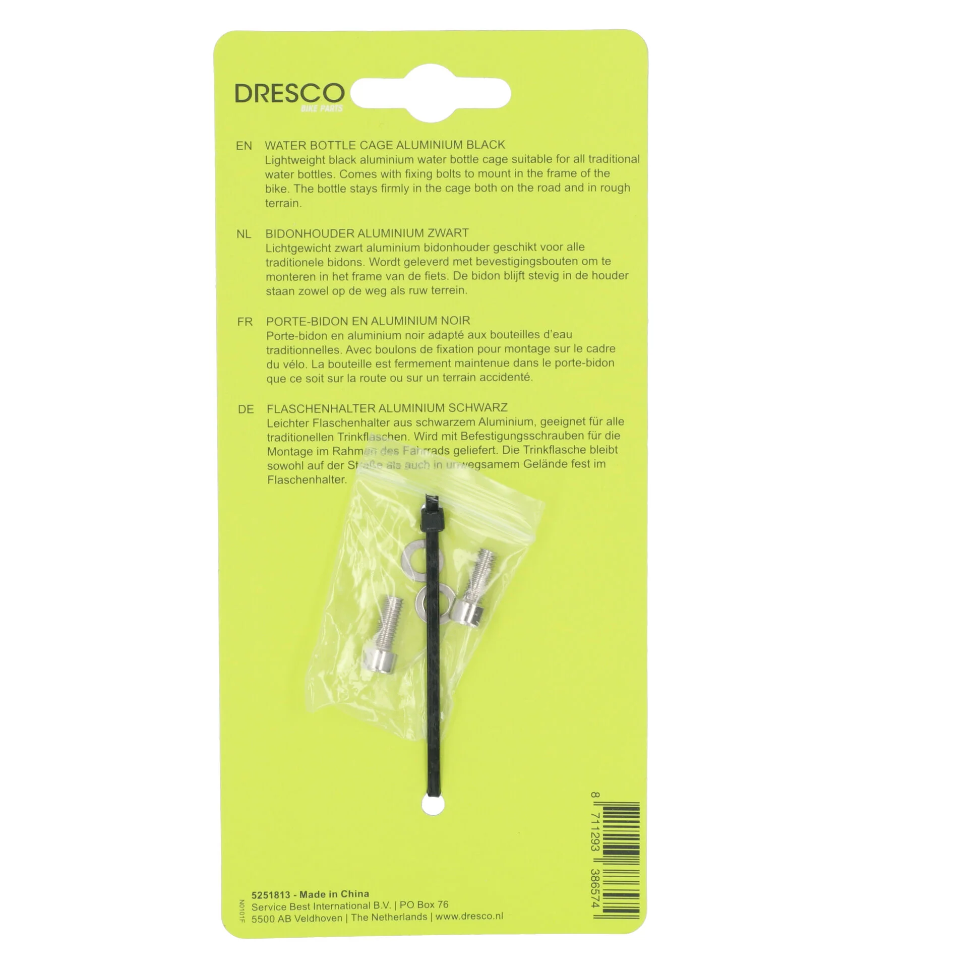 Dresco bidonhouder zwart - Image 3